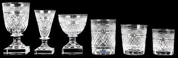 Kosta Boda · GLASSERVIS, 45 delar, "Kent", Elis Bergh, Kosta Boda, 1900-talets mitt.