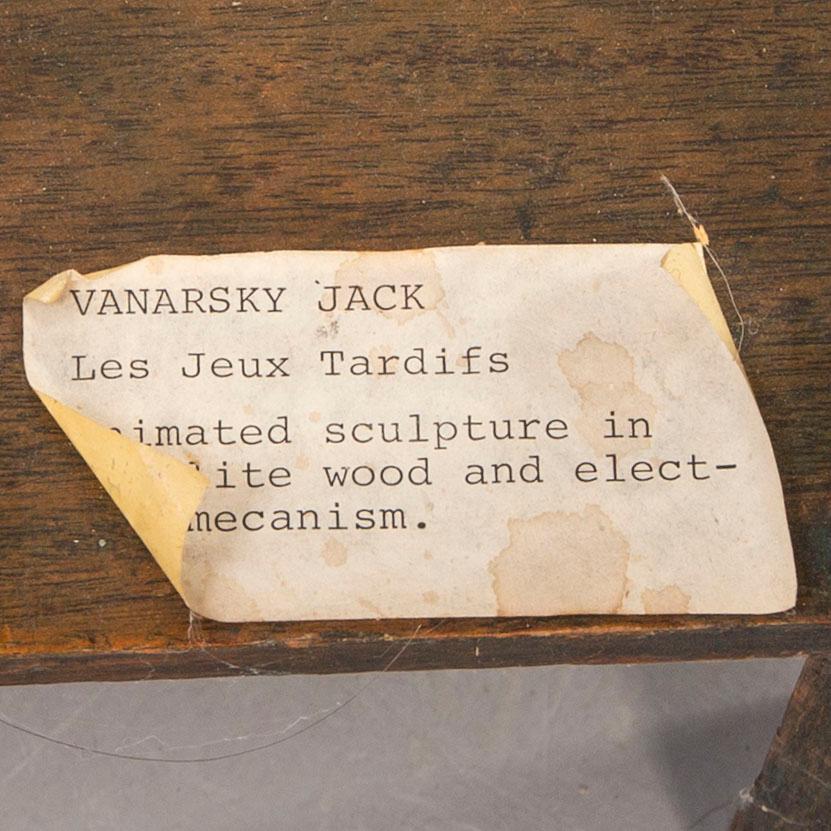 Jack Vanarsky,  cinetic sculpture signed and dated 75.