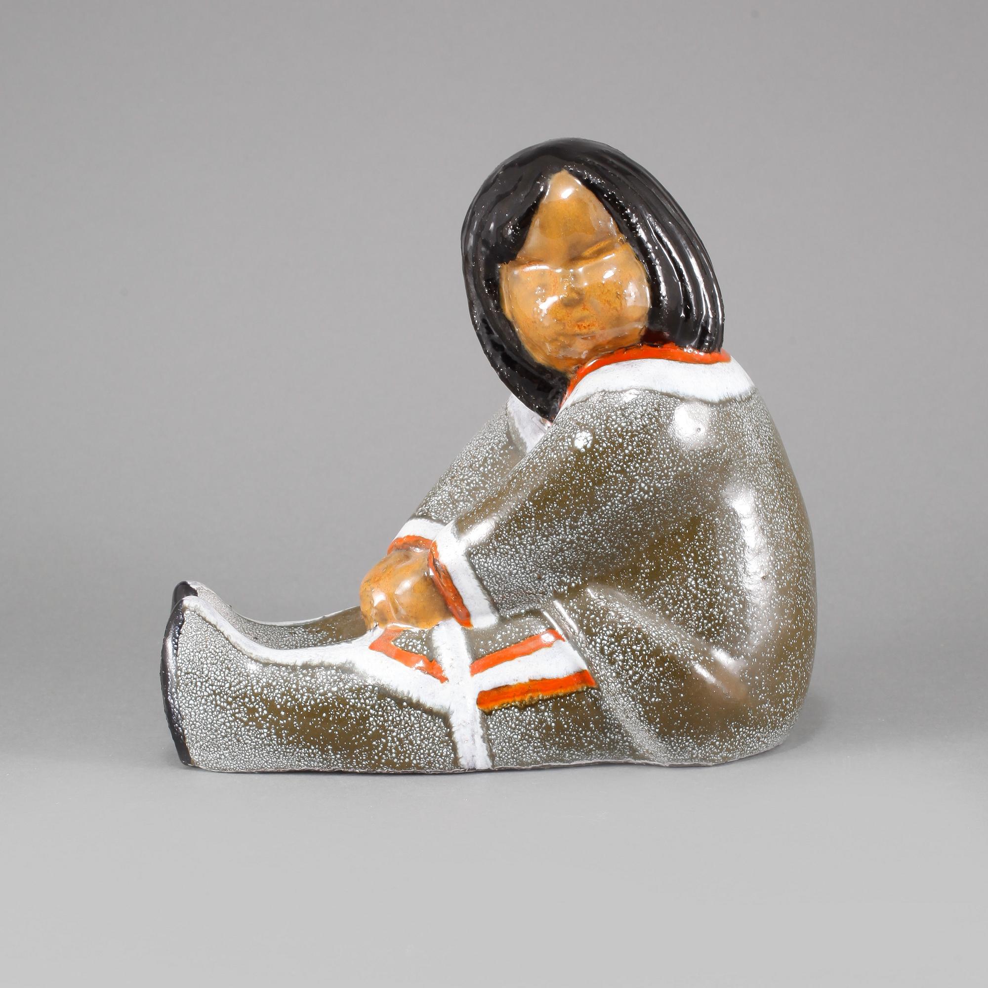 FIGURIN, "Eskimö", Vicke Lindstrand, Upsala-Ekeby, i produktion 1947-1974.