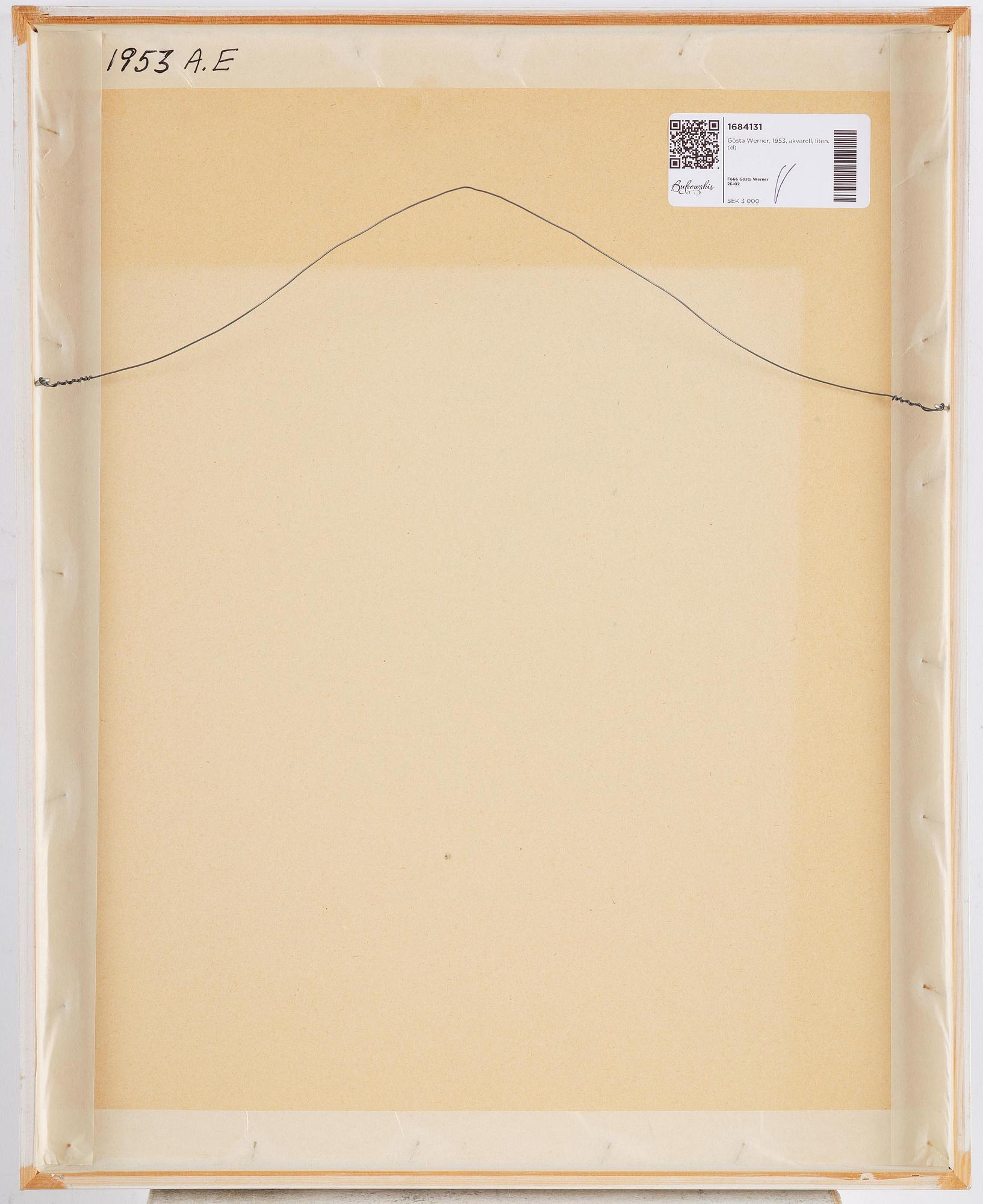 Gösta Werner, "Röd tröja".