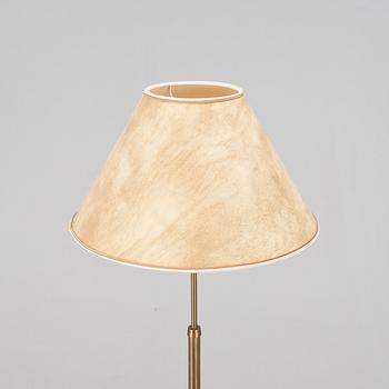 GOLVLAMPA, mässing och metall, Einar Bäckström, 1950-tal.