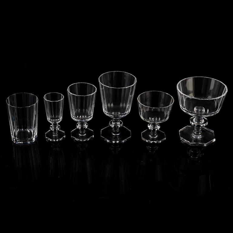 ELIS BERGH, glasservis, 60 delar, glas, "Karlberg", Kosta.