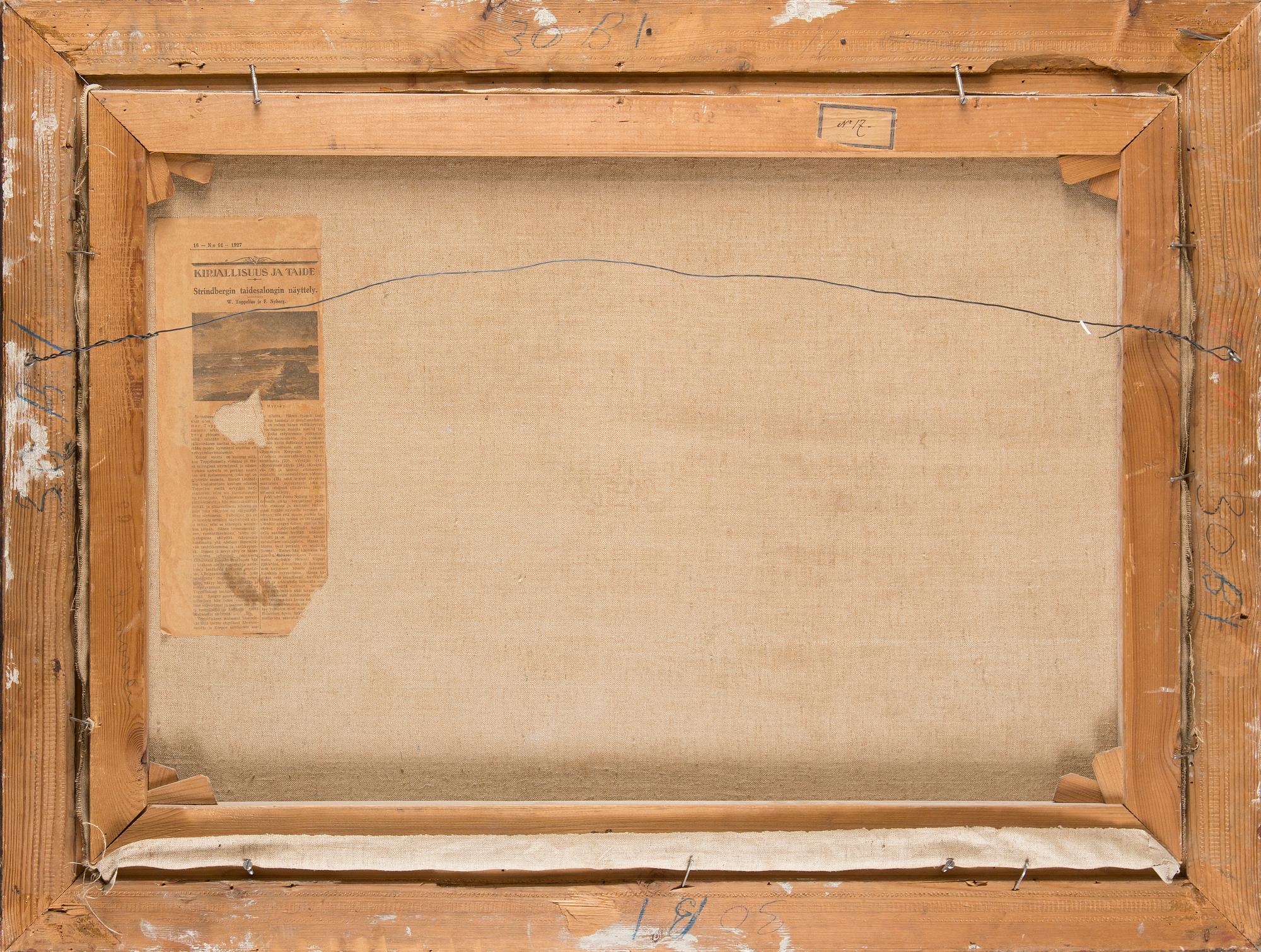 Woldemar Toppelius, Strandmotiv från skärgården.