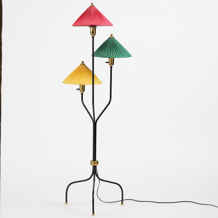 Josef Frank, a "Kinalampan" (China Hat) floor lamp model "2599", Firma Svenskt Tenn, Sweden, 1950s-60s.