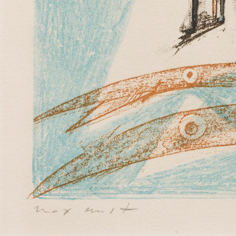 MAX ERNST, färglitografi, sign och numr 135/200.