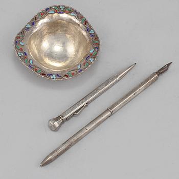 PARTI SILVER, 3 delar, 1900-tal. Total vikt 75 g.