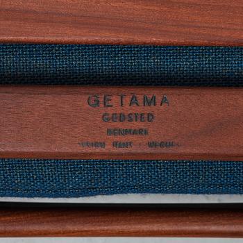 HANS J WEGNER, a teak stool, model "GE 240" for Getama, Denmark.