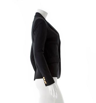 RALPH LAUREN, a black cotton jacket. Size s.