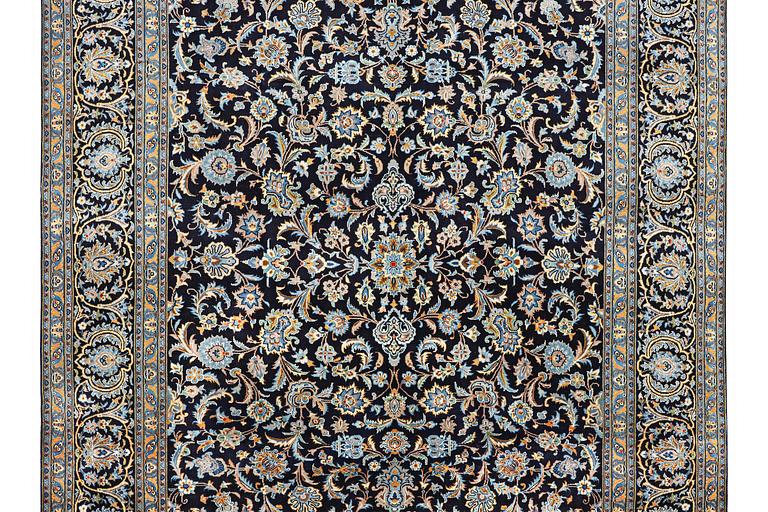 A carpet, Kashan, c. 385 x 252 cm.