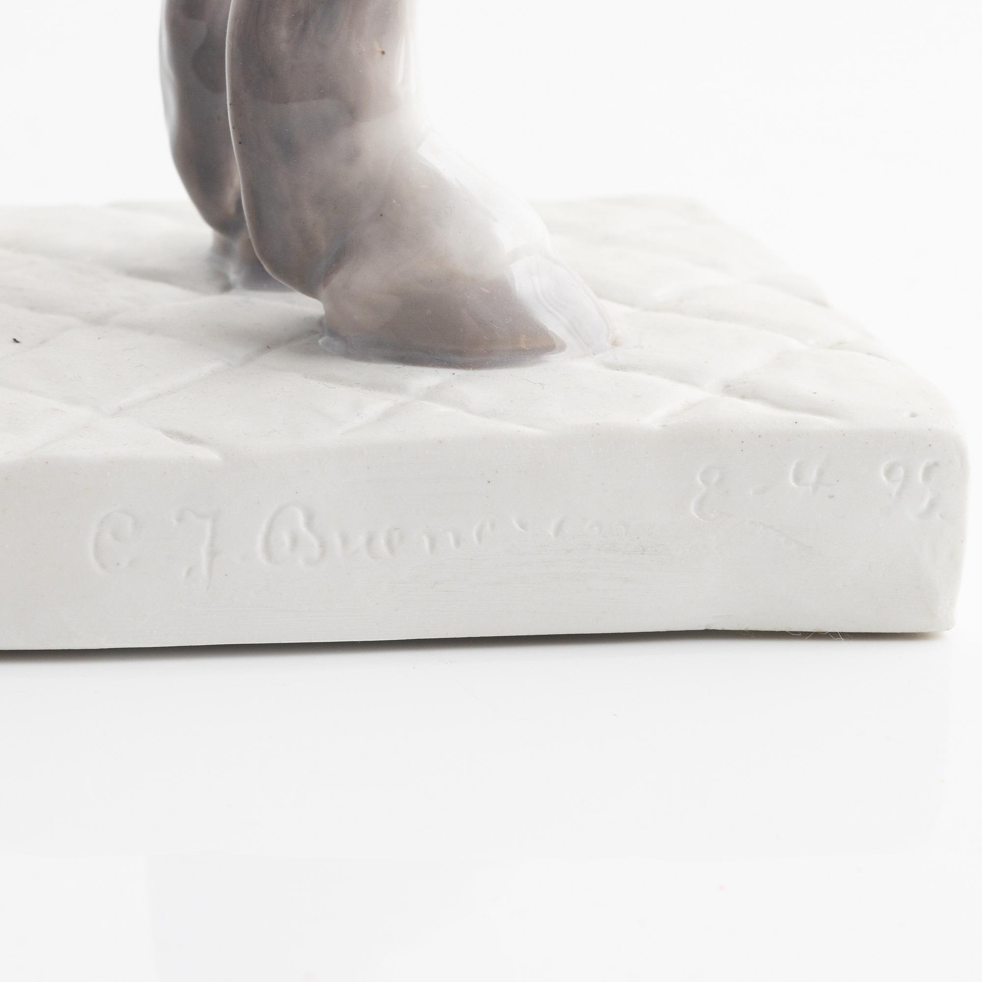Carl Johan Bonnesen, a porcelain rigurine, Royal Copenhagen, Denmark, early 20th century.