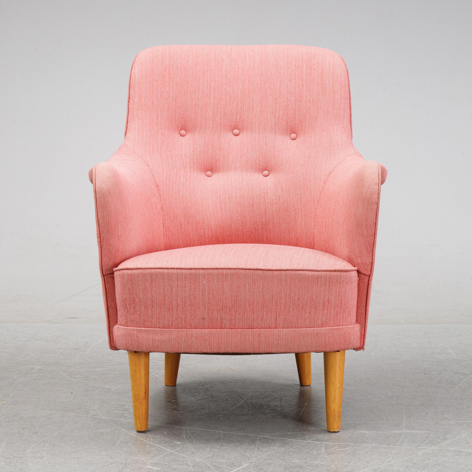 Carl Malmsten, fåtölj, "Samsas", 1900-talets andra hälft.