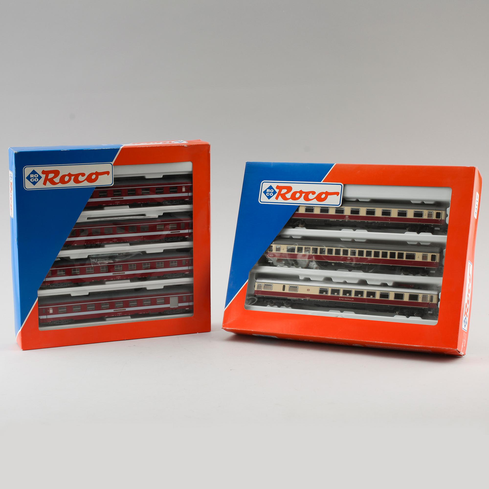 MODELLTÅGSSET, 2 st, Roco, Österrike.