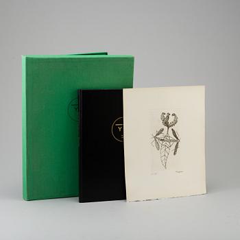 MARIE TOYEN, engraving, signed and numbered 68/75, and BOK,
"TOYEN", Ragnar von Holten.