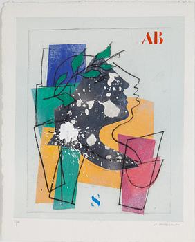 JAMES COIGNARD, Mapp med 8 st carborundum, "Regards sur l'oeuvre gravé", signerade och numerade 3/60.