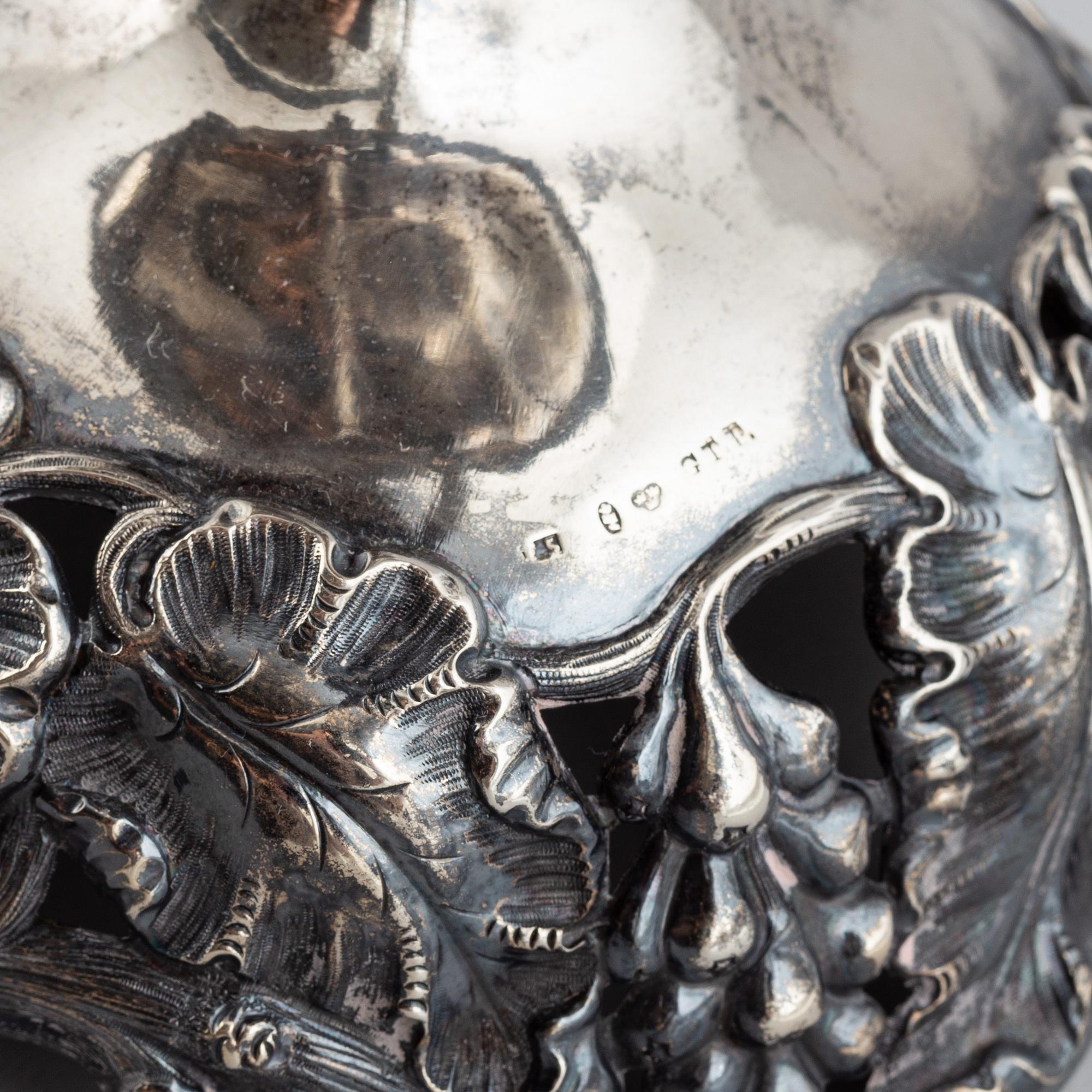 Gustaf Folcker, a silver sugar bowl, Stockholm 1860.