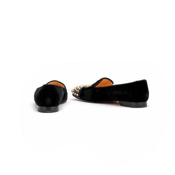 CHRISTIAN LOUBOUTIN, ett par loafers, "Intern". Storlek 36,5.