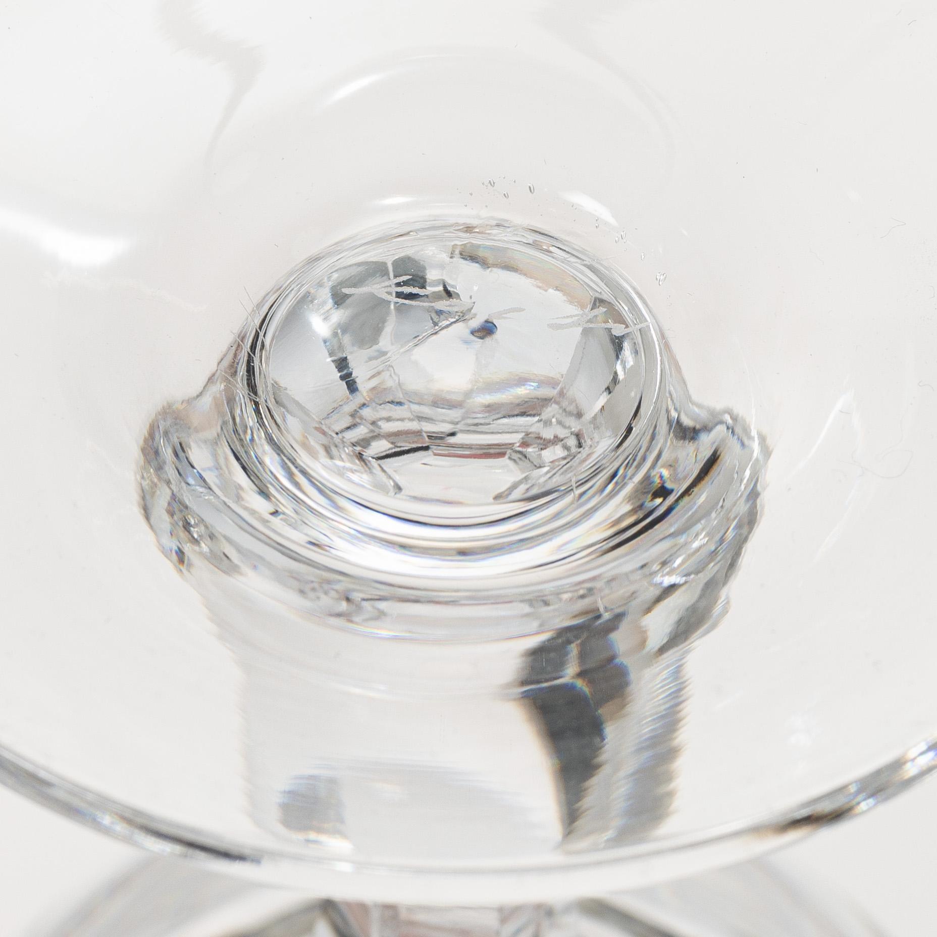 Ingeborg Lundin, a 44 pieces glass service, "Silvia", Orrefors, Sweden.