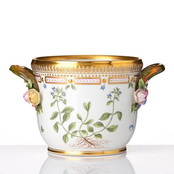 A Royal Copenhagen 'Flora Danica' wine cooler/flower pot, Denmark, 20th Century.