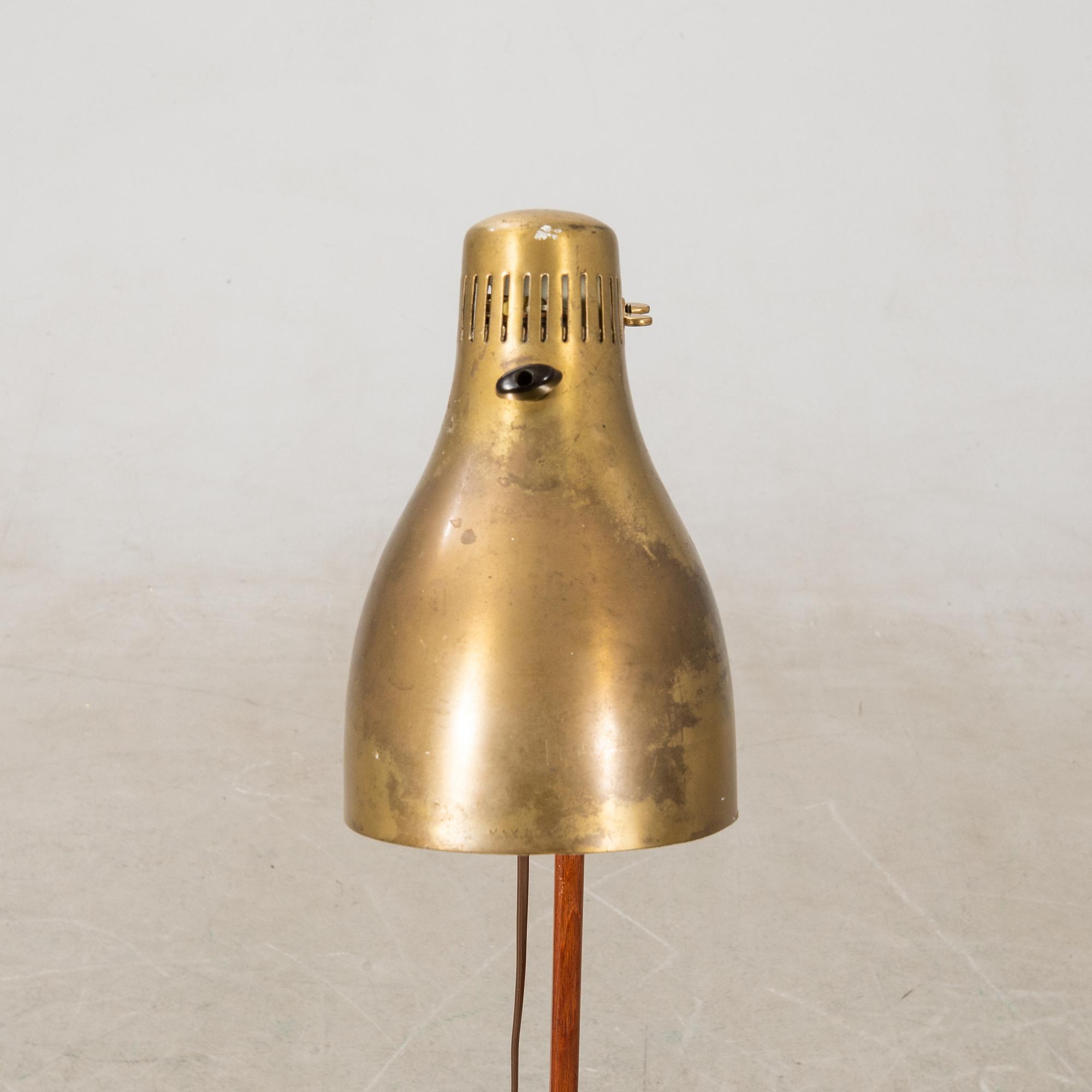 Hans Bergström, golvlampa, modell "544", ateljé Lyktan, Åhus, 1940-50-tal.