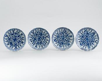 SKÅLFAT, 4 st, porslin, Kina, Kangxi.