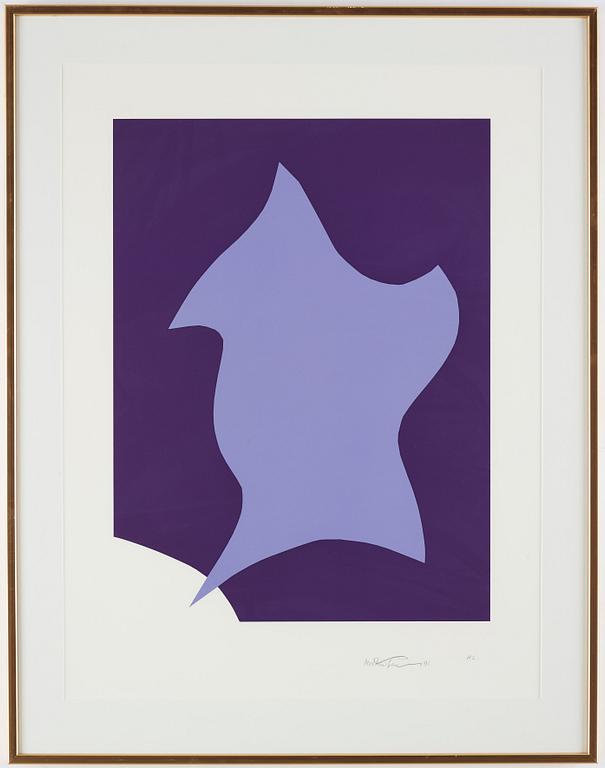 Richard Mortensen, silkscreen, 1991, signed and numbered HC.
