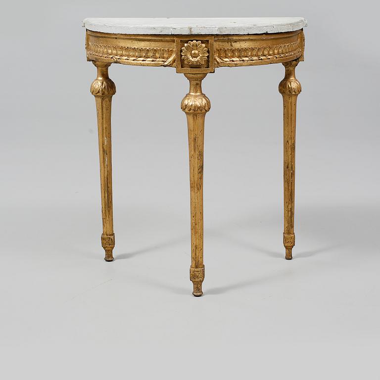 KONSOLBORD, gustavianskt, sent 1700-tal.
