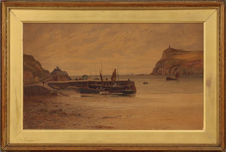 OKÄND KONSTNÄR, akvarell, sign Robert Dobson, 1896.