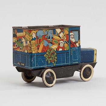 "Biscuit tin" by E.T. Gee & Sons, Liverpool, 1920-30's.