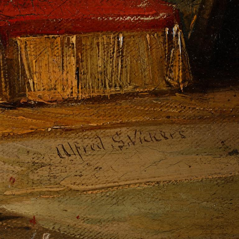 ALFRED GOMERSAL VICKERS, olja på duk, signerad.