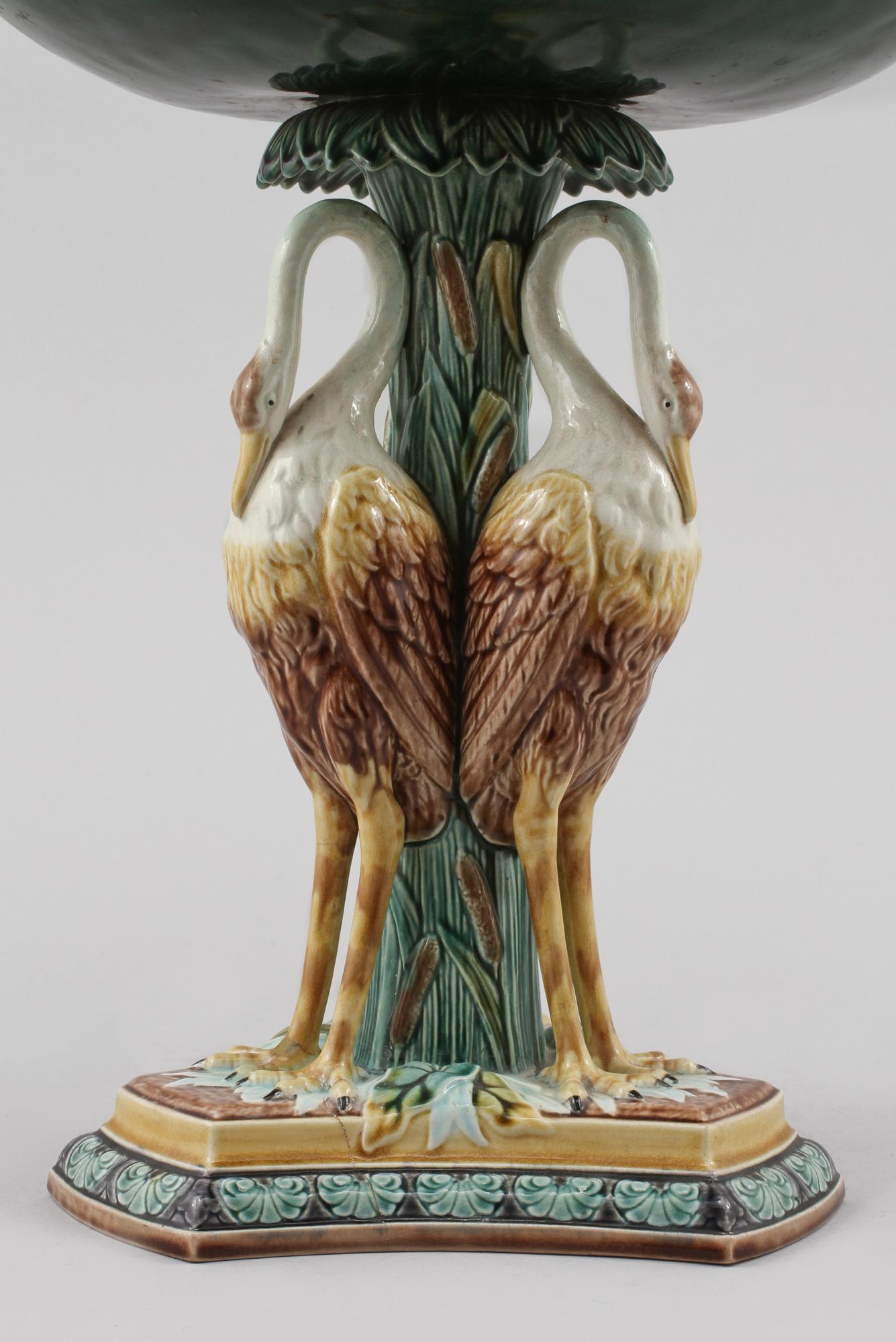 UPPSATSSKÅL, majolika, Gustafsberg, omkring år 1900.