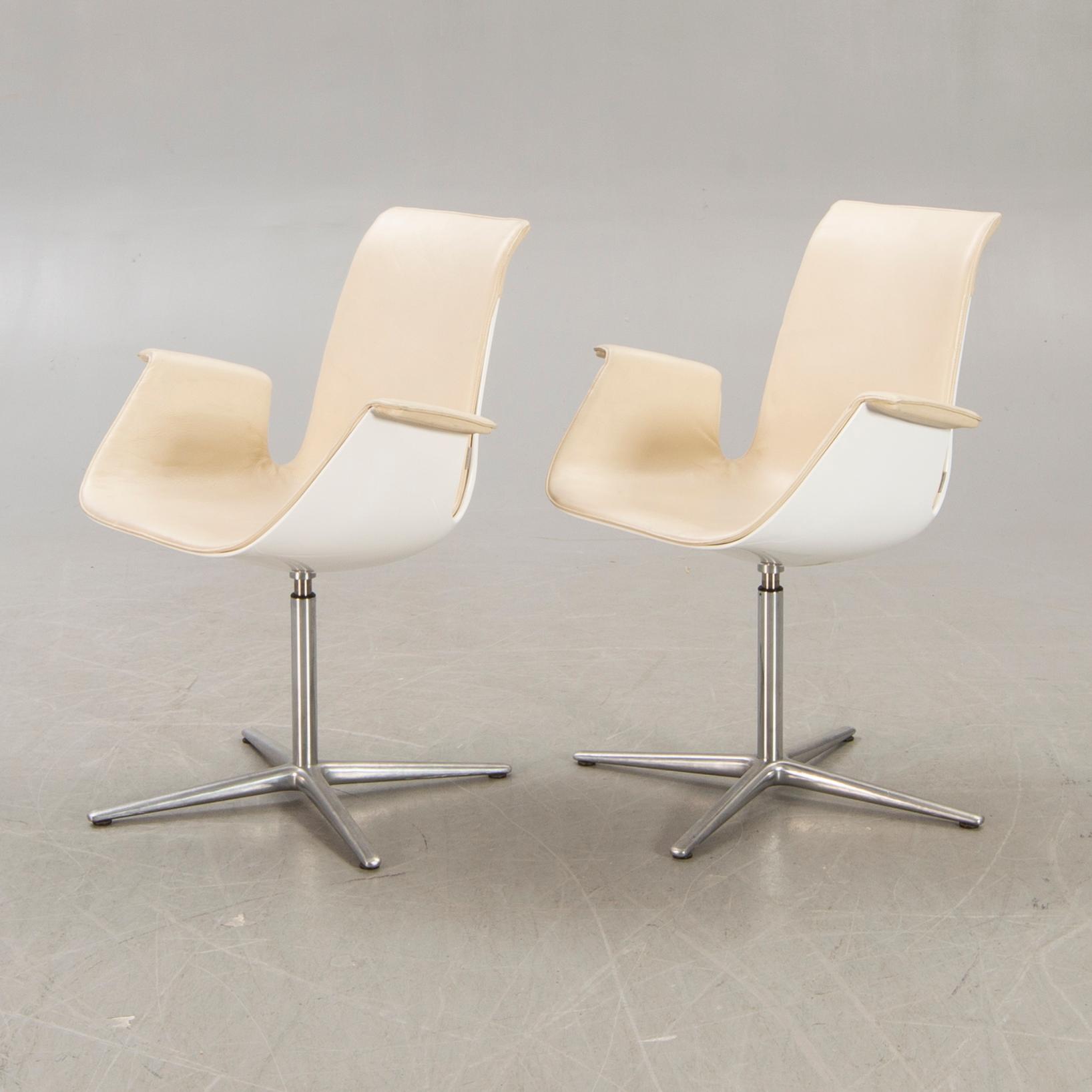 Preben fabricius & Jørgen Kastholm, a "Bucket chair" for Walter Knoll Germany later part of the 20th century.