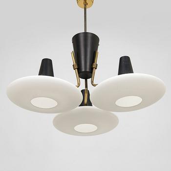 A mid 20th century ceiling light, model 'ER113/3', Itsu, Finland.