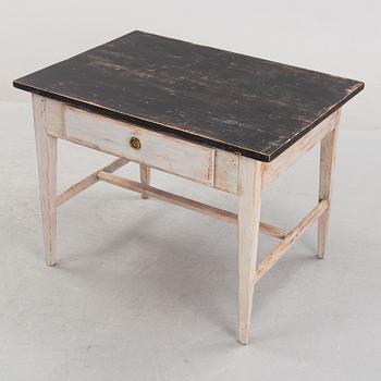 A painted table, first part of the 19th Century.