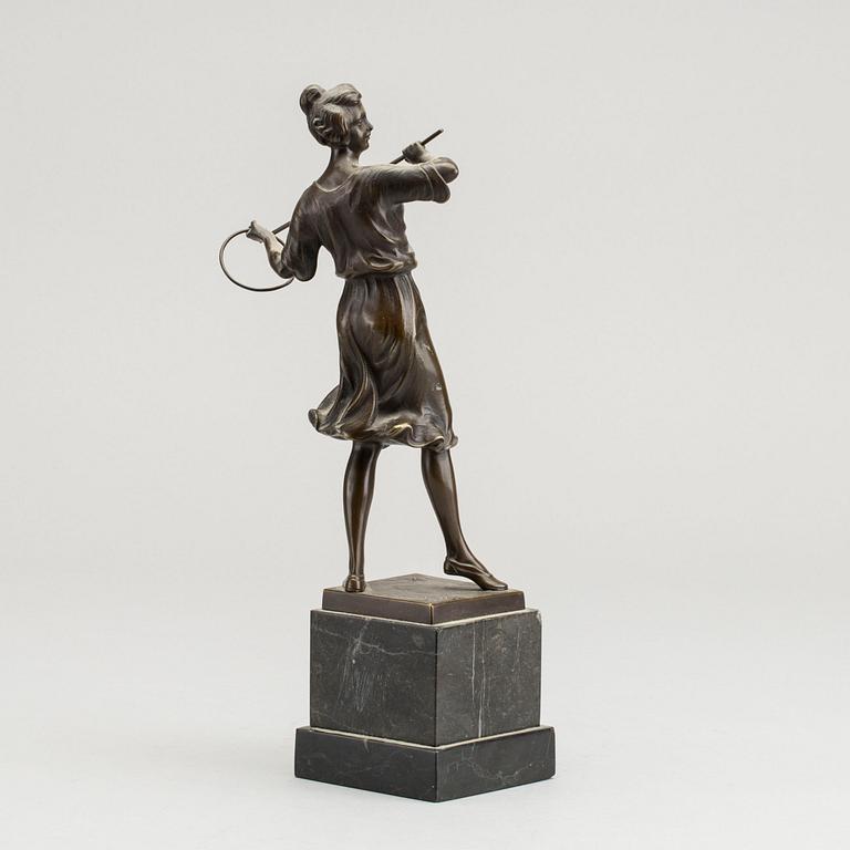 OTTO HOFFMANN, a bronze sculpture, signed.