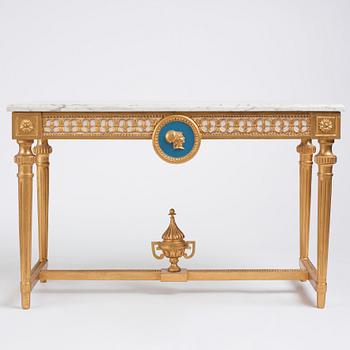 Konsolbord, Stockholmsarbete i Pehr Ljungs art (1743-1819), Sengustavianskt.