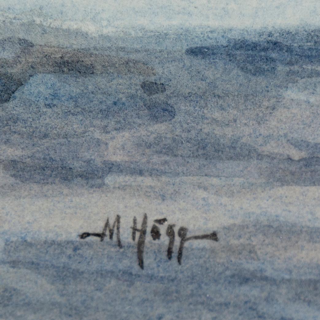 OKÄND KONSTNÄR, 1900-tal, akvareller, 5 st, signerade MHägg.