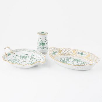Meissen, mat-och kaffeservis, 59 delar, "Indische Malerei Grün", Tyskland.