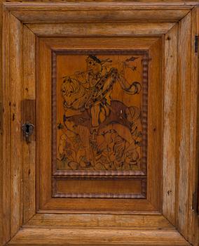 A baroque-style cupboard, 19th century.