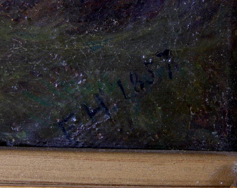 HERNLUND, FERDINAND, tillskriven. Olja på duk, sign F.H. o dat 1857.