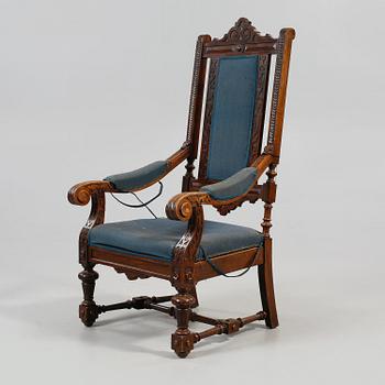KARMSTOL, barockstil, omkring sekelskiftet 1900.