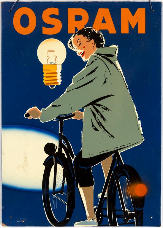 An "Osram" advertising sign.