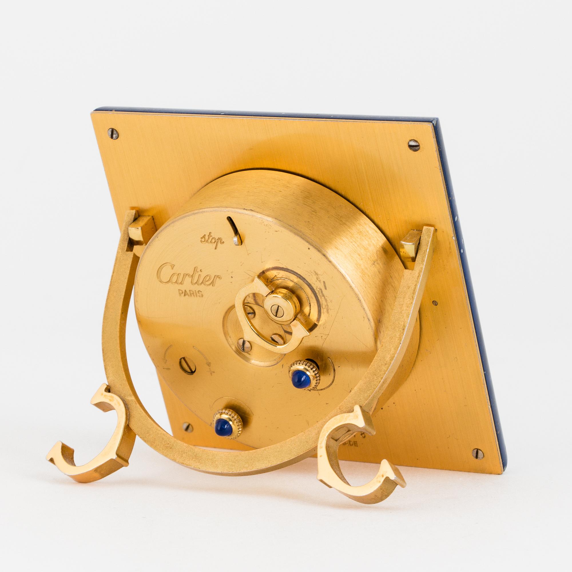 CARTIER, Paris, alarm clock, 75 x 75 mm,
