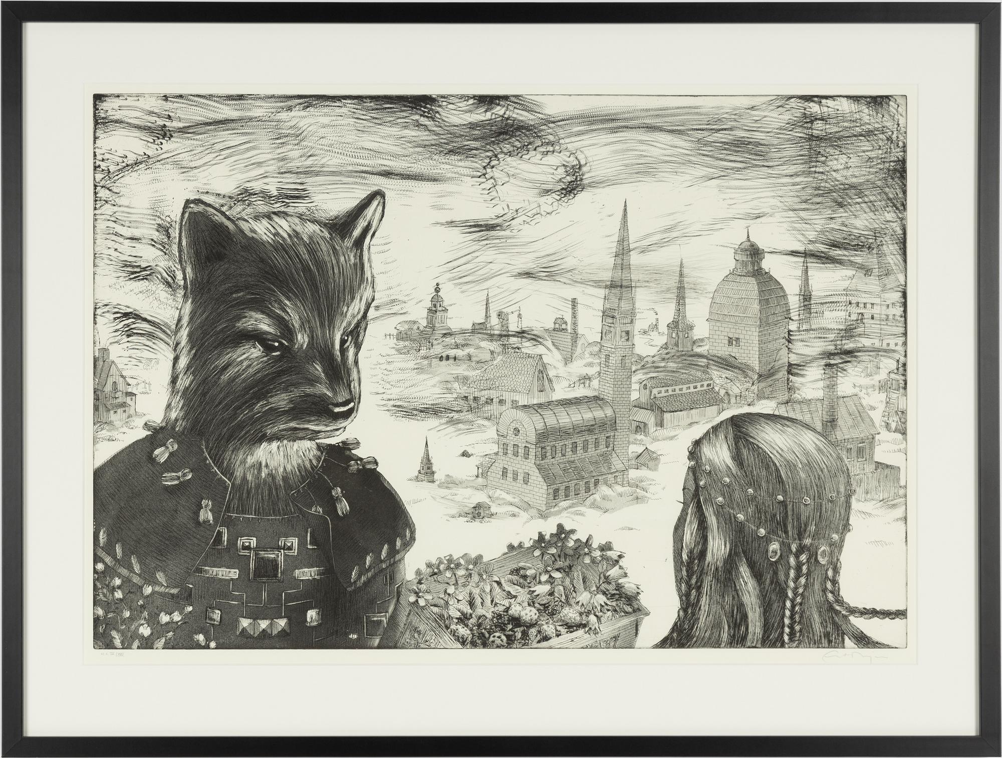 Ernst Billgren, "VId vägens slut", Ur portföljen "Vid vägens slut".