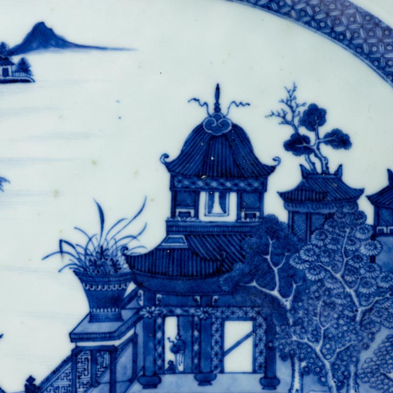 Stekfat, kompaniporslin, Kina, Qingdynastin, Qianlong, 1736-95.