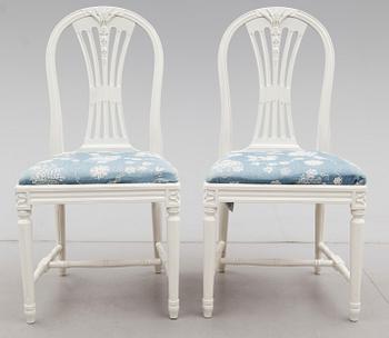MATGRUPP, 5 delar, gustaviansk stil, 1900-talets andra hälft.