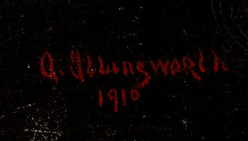 A ILLINGWORTH, olja på duk, signerad och daterad 1910.