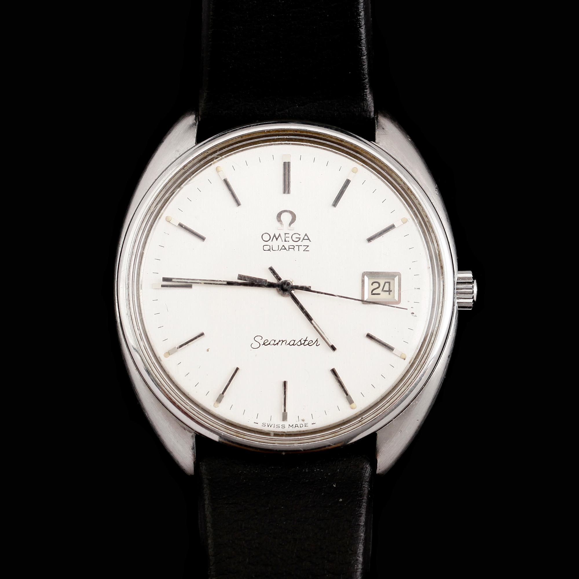 ARMBANDSUR, stål, Omega , Seamaster, Quartz, 1900-talets andra hälft.