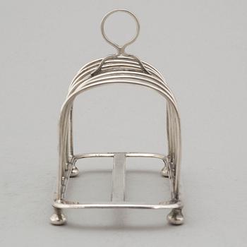 TOASTRACK, silver, Jacob Berman, London, 1898.