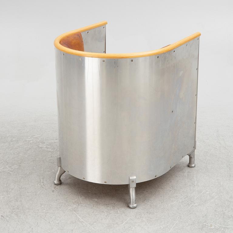 Mats Theselius, an "Aliminium" armchair, Källemo, Sweden.