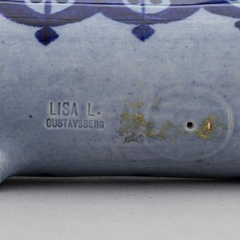 Lisa Larson, adventsljusstake, stengods, Gustavsberg.